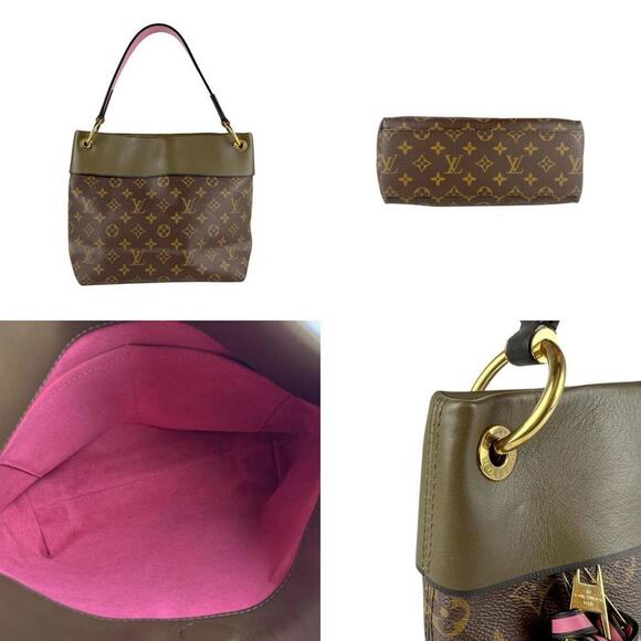 LOUIS VUITTON Brown Monogram Canvas Shoulder Bag - Picture 3 of 5